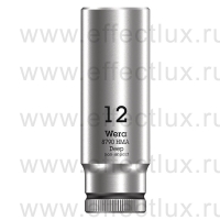 WERA 8790 HMA Deep Торцевая головка 1/4" удлинённая, размер: 12 мм. WE-004509