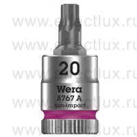 WERA 8767 A TORX® Торцевая головка с отвёрточной вставкой Zyklop с приводом 1/4", размер: TX 20 WE-003391