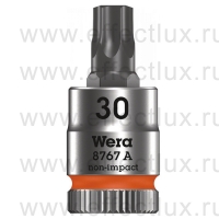 WERA 8767 A TORX® Торцевая головка с отвёрточной вставкой Zyklop с приводом 1/4", размер: TX 30 WE-003393