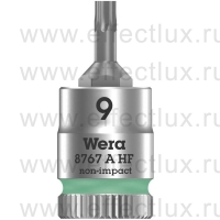 WERA 8767 A HF TORX® Торцевая головка с отвёрточной вставкой Zyklop с приводом 1/4", с фиксирующей функцией, размер: TX 9 WE-003361