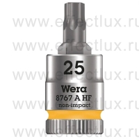 WERA 8767 A HF TORX® Торцевая головка с отвёрточной вставкой Zyklop с приводом 1/4", с фиксирующей функцией, размер: TX 25 WE-003365