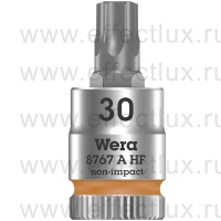 WERA 8767 A HF TORX® Торцевая головка с отвёрточной вставкой Zyklop с приводом 1/4", с фиксирующей функцией, размер: TX 30 WE-003369
