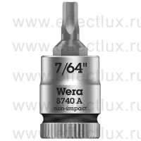 WERA 8740 A Торцевая головка для винтов с внутренним шестигранником Zyklop с приводом 1/4", размер: 7/64" WE-003382