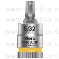 WERA 8740 A HF Торцевая головка для винтов с внутренним шестигранником Zyklop с приводом 1/4", с фиксирующей функцией, размер: 5/32" WE-003385