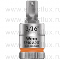 WERA 8740 A HF Торцевая головка для винтов с внутренним шестигранником Zyklop с приводом 1/4", с фиксирующей функцией, размер: 3/16" WE-003386