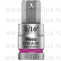 WERA 8740 A HF Торцевая головка для винтов с внутренним шестигранником Zyklop с приводом 1/4", с фиксирующей функцией, размер: 5/16" WE-003389