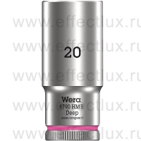 WERA 8790 HMB Deep Торцевая головка 3/8", размер: 20 мм. WE-004542