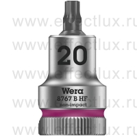 WERA 8767 B HF TORX® Торцевая головка с отвёрточной вставкой с приводом 3/8", с фиксирующей функцией, размер: TX20 WE-003061