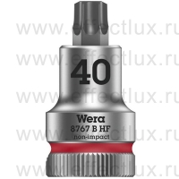 WERA 8767 B HF TORX® Торцевая головка с отвёрточной вставкой с приводом 3/8", с фиксирующей функцией, размер: TX40 WE-003068