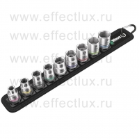 WERA Belt B 4 Набор торцовых головок Zyklop, 3/8", 9 предметов WE-003973