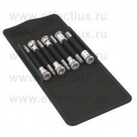 WERA 8740 B HF Imperial 1 Набор отверточных головок Zyklop, для внутреннего шестигранника, с фиксирующей функцией, привод 3/8", 7 предметов WE-003181