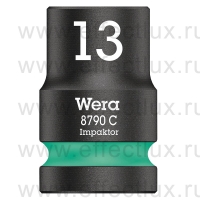 WERA 8790 C Impaktor Ударная шестигранная торцевая головка 1/2", размер: 13 мм. WE-004570
