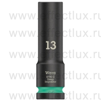 WERA 8790 C Impaktor Deep Удлинённая ударная шестигранная торцовая головка 1/2", размер: 13 мм. WE-004830