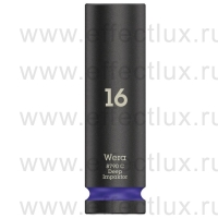 WERA 8790 C Impaktor Deep Удлинённая ударная шестигранная торцовая головка 1/2", размер: 16 мм. WE-004833