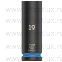 WERA 8790 C Impaktor Deep Удлинённая ударная шестигранная торцовая головка 1/2", размер: 19 мм. WE-004836