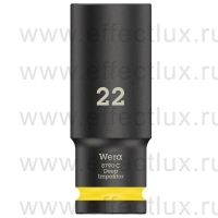WERA 8790 C Impaktor Deep Удлинённая ударная шестигранная торцовая головка 1/2", размер: 22 мм. WE-004838
