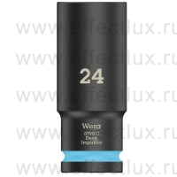 WERA 8790 C Impaktor Deep Удлинённая ударная шестигранная торцовая головка 1/2", размер: 24 мм. WE-004839