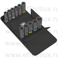 WERA 8790 C Impaktor Deep Set 1, Набор ударных удлинённых торцевых головок 1/2", 11 предметов WE-004841