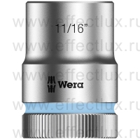 WERA 8790 HMC Торцевая головка Zyklop 1/2", размер: 11/16" WE-003624