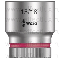 WERA 8790 HMC Торцевая головка Zyklop 1/2", размер: 15/16" WE-003629