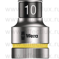 WERA 8790 HMC HF Торцевая головка для трещотки Zyklop 1/2", с фиксирующей функцией, размер: 10 мм. WE-003730