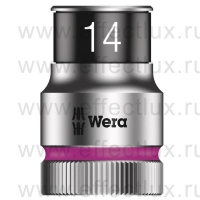 WERA 8790 HMC HF Торцевая головка для трещотки Zyklop 1/2", с фиксирующей функцией, размер: 14 мм. WE-003734