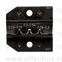 RENNSTEIG Плашка обжимная 12.667 для скрученных и штампованных контактов 624 667 3 0