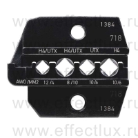 RENNSTEIG Плашка обжимная 12.1384 для соединителей Amphenol H4/UTX RE-624138430 / 624 1384 3 0