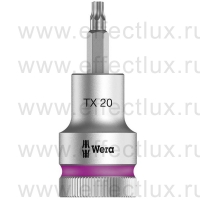 WERA 8767 C HF TORX® Торцевая головка с отвёрточной вставкой с приводом 1/2", с фиксирующей функцией, размер: TX20х60 мм. WE-003830