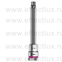 WERA 8767 C HF TORX® Торцевая головка с отвёрточной вставкой с приводом 1/2", с фиксирующей функцией, размер: TX55х140 мм. WE-003857