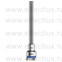 WERA 8740 C HF Торцевая головка для винтов с внутренним шестигранником Zyklop с приводом 1/2", с фиксирующей функцией, размер: 10х140 мм. WE-003845