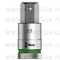 WERA 8740 C HF Торцевая головка для винтов с внутренним шестигранником Zyklop с приводом 1/2", с фиксирующей функцией, размер: 17х60 мм. WE-003828