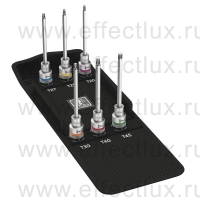 WERA 8767 C TORX® HF 2 Набор отверточных головок Zyklop TORX®, с фиксирующей функцией, 6 предметов, TX 20/25/27/30/40/45 WE-004211