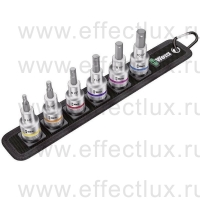 WERA Belt C 2 Набор отверточных головок Zyklop, для внутреннего шестигранника, с фиксирующей функцией, 1/2", 6 предметов, 4/5/6/7/8/10 мм. WE-003996
