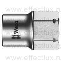 WERA 8790 FA Zyklop Головка торцевая шестигранная, DR 1/4", 7 мм, применительно для прямого соединения к трещотке 8005 Zyklop Mini 2 WE-003670