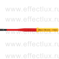 WERA 60 iS Take it easy SL Kraftform Kompakt VDE Отвёртка-насадка сменная шлицевая с зауженным стержнем, 1.0 x 5.5 x 157 мм. WE-006508