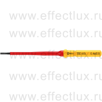 WERA 60 i Take it easy SL Kraftform Kompakt VDE Отвёртка-насадка сменная шлицевая, 0.4 x 2.5 x 157 мм. WE-006500