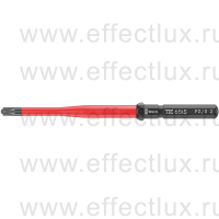 WERA 65 iS PZ/S Take it easy Kraftform Kompakt VDE Отвёртка-насадка сменная PlusMinus с зауженным стержнем, # 2 x 157 мм. WE-006531