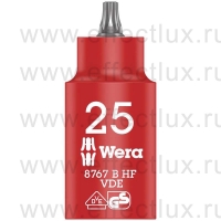 WERA 8767 B VDE HF TORX® Отвёрточная головка Zyklop, изолированная, с приводом 3/8", с фиксирующей функцией TX 25 WE-004921