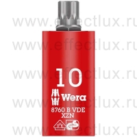 WERA 8760 B VDE XZN Отвёрточная головка Zyklop, изолированная, с приводом 3/8", Винты с внутренними зубцами M 10 WE-004941