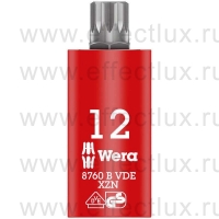 WERA 8760 B VDE XZN Отвёрточная головка Zyklop, изолированная, с приводом 3/8", Винты с внутренними зубцами M 12 WE-004942