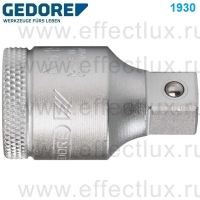 GEDORE 1930 Переходник с 1/2" на 3/8", длина: 38.5 мм. GE-6143000