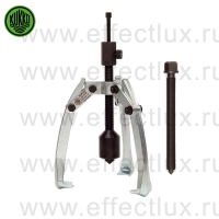 KUKKO Серия 42-B Универсальный трёх-захватный съёмник с длинным гидравлическим шпинделем и шарнирными захватами 200х26-180 мм. Артикул: 42-5-B