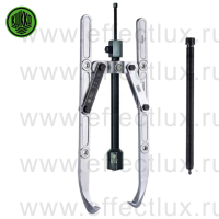 KUKKO Серия 205-B Универсальный двух-захватный съёмник с шарнирными захватами, регулировкой глубины фиксации и длинным гидравлическим шпинделем (включая механический шпиндель) 540х37-500 мм. Артикул: 205-3-B