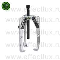 KUKKO Серия 206 Универсальный трёх-захватный съёмник с шарнирными захватами и регулировкой глубины фиксации 150х18-150 мм. Артикул: 206-01