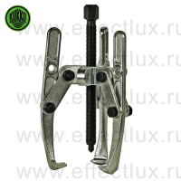 KUKKO Серия 207 Универсальный трёх-захватный съёмник с шарнирными захватами и регулировкой глубины фиксации 150х18-200 мм. Артикул: 207-01