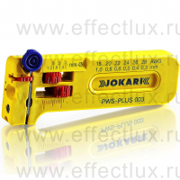 JOKARI® Инструмент для снятия тонкой изоляции PVC-Plus 003 в электронике, моделировании, телекоммуникациях Ø 0,30-1,00 мм. артикул 40026