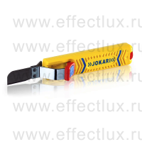 JOKARI® Нож для снятия изоляции с круглых кабелей Secura №28G лезвие прямое Ø 8-28 мм. артикул 10281