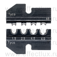 KNIPEX Плашка опрессовочная: штекеры Solar (Tyco), 1.5-6.0 мм², 4 гнезда KN-974968