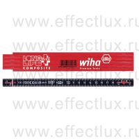 WIHA 410 2005 Метр складной Longlife® Plus Composite 2 м. красно-черный WI-37067